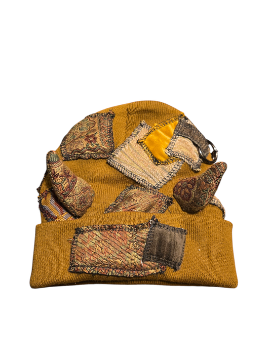 Brown Patchy Horn Hat