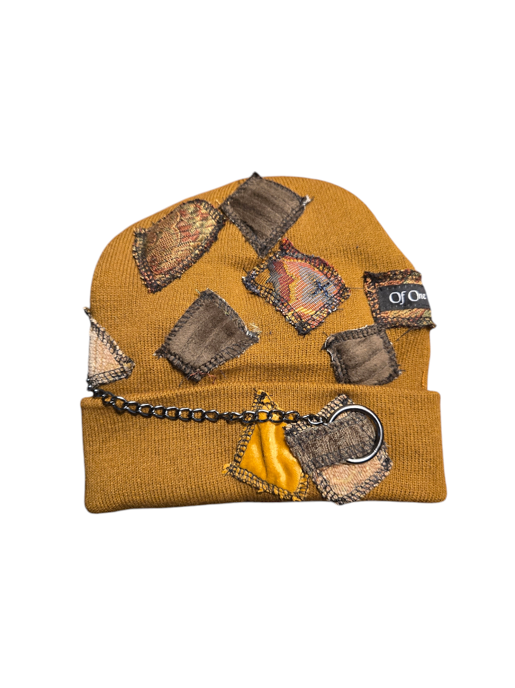 Brown Patchy Horn Hat